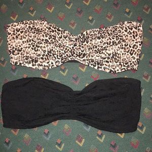 2 Victoria’s Secret PINK bandeau bras size S (NWT)